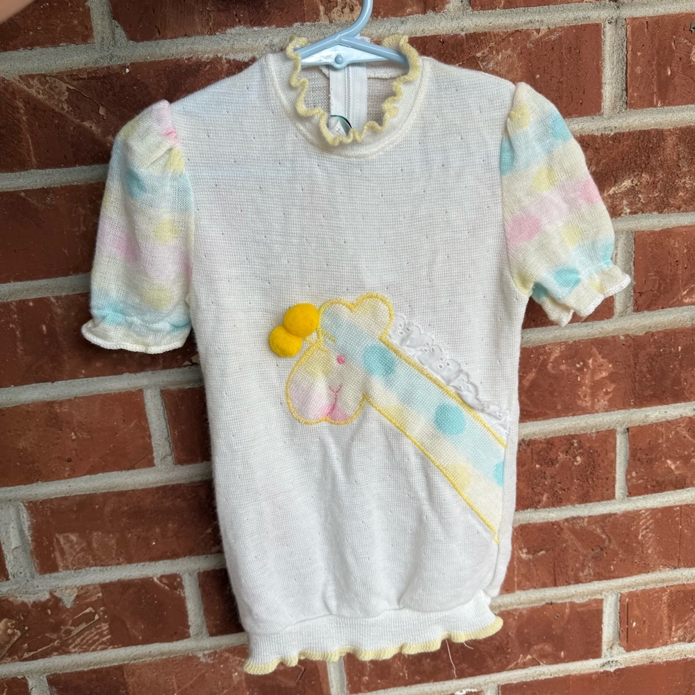Vintage Adorable Giraffe Kids one piece  - Cream with Pastel Accents